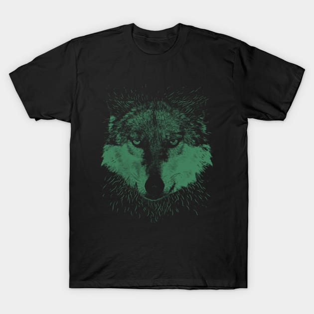 Wolf Head Animal T-Shirt by malaqueen